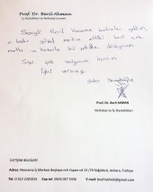 Mutlu ve huzulu bir şekilde dönüyorum.